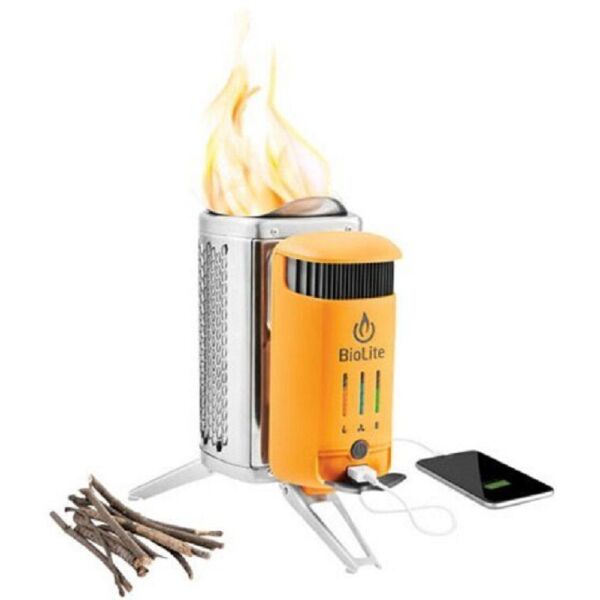 

на дровах Biolite CampStove 2 + FlexLight Silver/Orange (BLT CSC1001)
