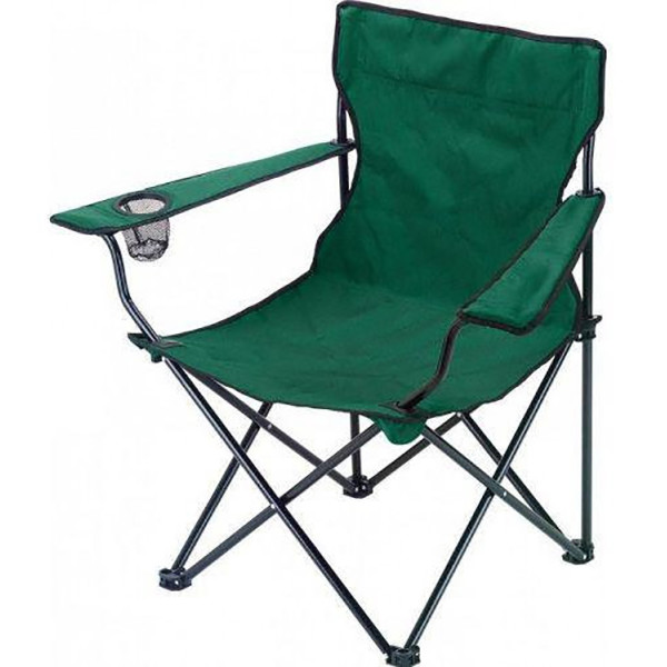 

Кресло раскладное с подстаканником MHZ B15701 Green (006844)