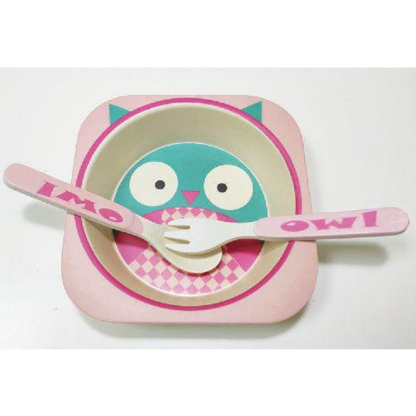 

Набор детской посуды Eco Bamboo fibre kids set 3 предмета R83772 Pink