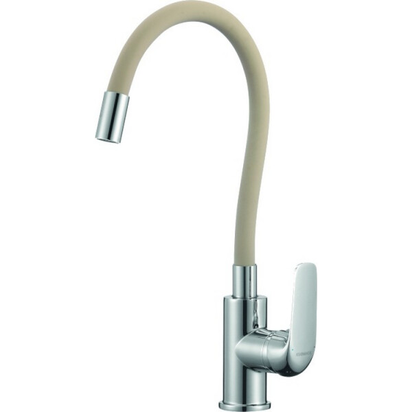 

Смеситель для мойки KUCHINOX ELZA, с эластичным изливом, беж-хром, BKE_461D