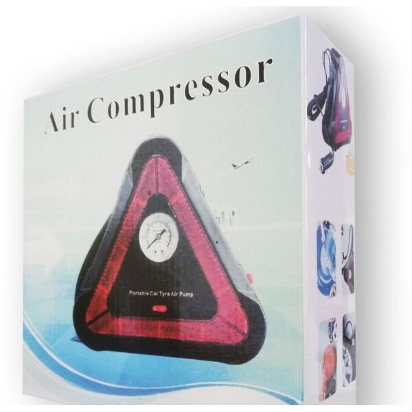 

Автомобильный компрессор насос Air Compressor треугольный