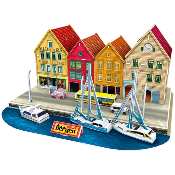 

Конструктор 3D пазл Cubic Fun Квартал Брюгген (C183h)