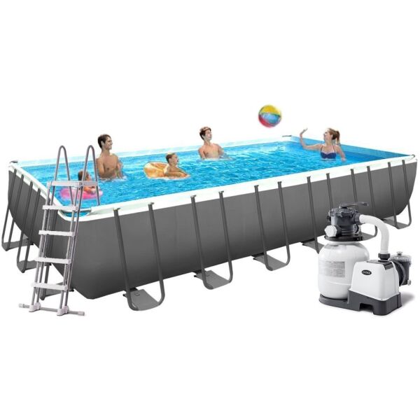

Бассейн каркасный INTEX 26364 с полным комплектом 732 x 366 x 132 см серый