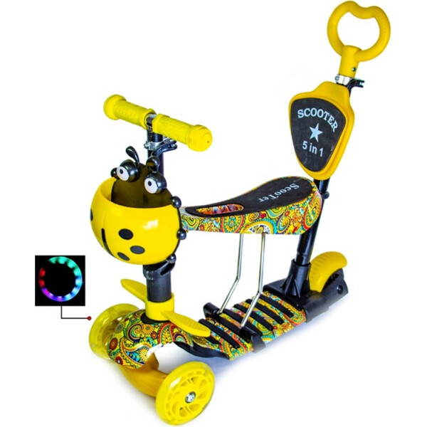 

Самокат Scooter 5 в 1 Карусель с родительской ручкой