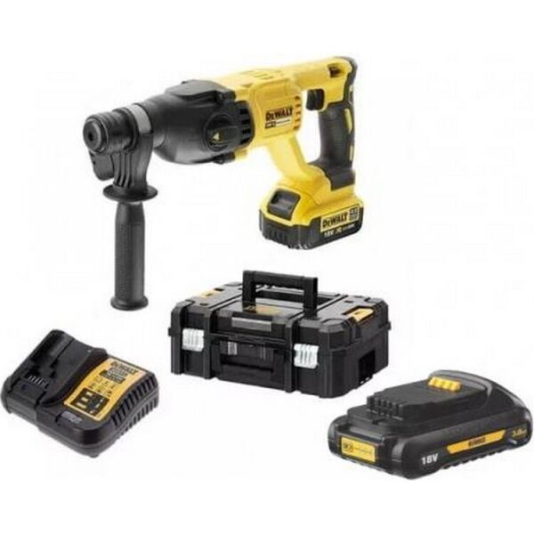 

Перфоратор аккумуляторный бесщеточный DeWALT DCH133M1 + аккумуляторная батарея DeWALT DCB187 + ЗУ