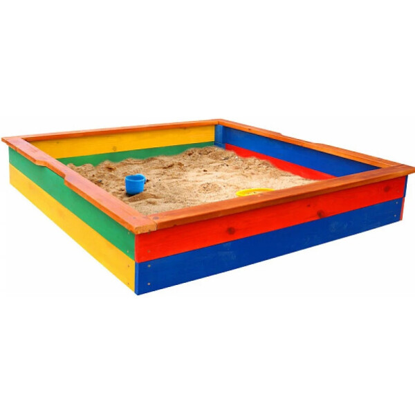 

Детская песочница с бортиком цветная SportBaby 25 145х145 см