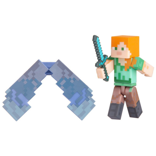 

Игровая фигурка Minecraft Alex with Elytra Wings серия 4 (16492M)