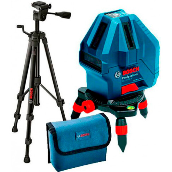 

Лазерный нивелир Bosch GLL 5-50 X + штатив BT 150 + чехол