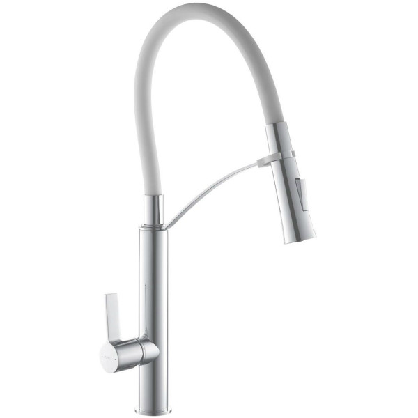 

Смеситель для кухни TOPAZ SARDINIA-P-8817-H23-W-S белый