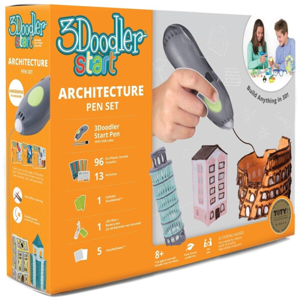 

3D-ручка для детского творчества 3Doodler Start Архитектор 96 стержней (3DS-ARCP-COM)