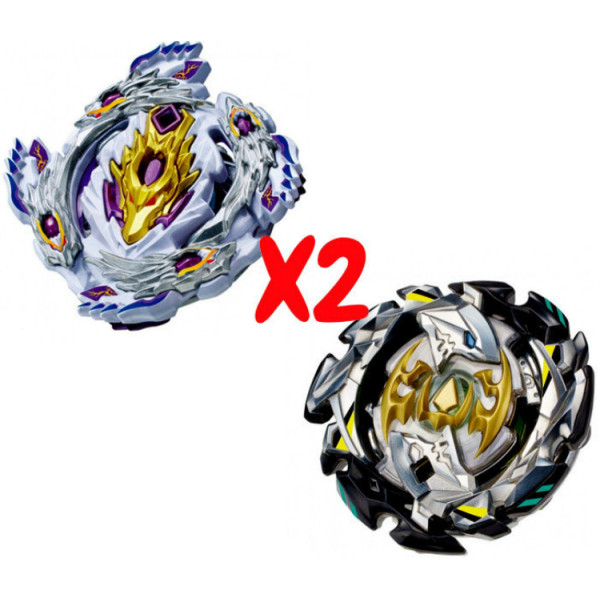 

Набор волчков BEYBLADE (Бейблейд) Bloody Longinus L4 B-110 (Кровавый Луинор) VS Emperor Forneus B-106 (Император Форнеус) с пускателями