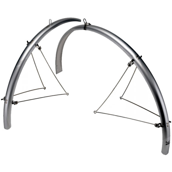 

Zefal 26-28" Paragon Steel Bridge MTB Set (204002) cтационарн. передняя+ задняя длинные с метал. опорами, серебр.