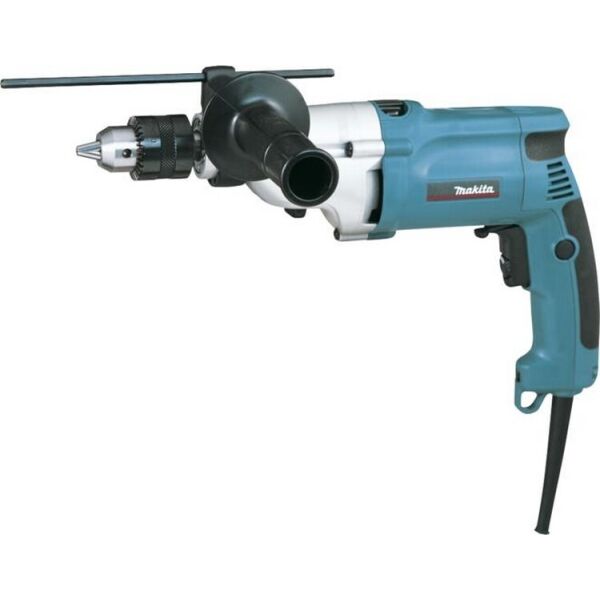 

Дрель ударная Makita HP2050H, 720Вт, 13мм, 0 - 1.200 / 0 - 2.900 мин-1, 2.5кг
