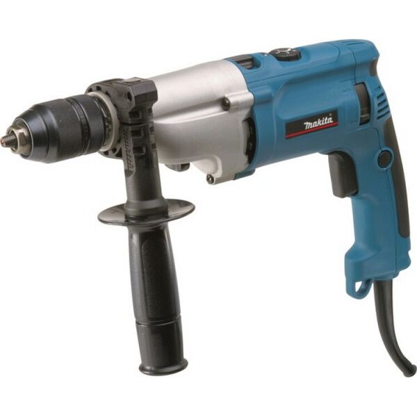 

Дрель ударная Makita HP2071, 1010Вт, 13мм, 0 - 1.200 / 0 - 2.900 мин–1, 2.4кг