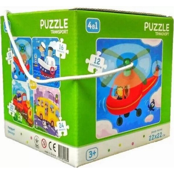 

Пазл DoDo Toys DoDo 4 в 1 "Транспорт" 300132
