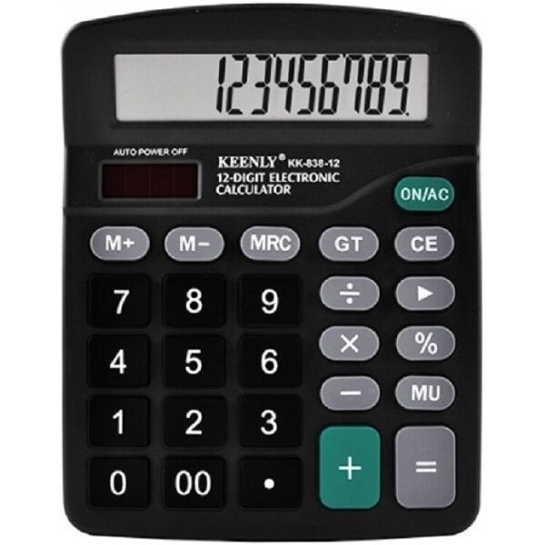 

Калькулятор электронный, настольный, 12-разрядный KK 838-12