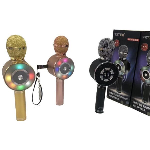 

Микрофон Wster WS-669 (USB, microSD, AUX, Bluetooth)