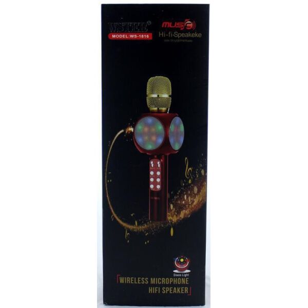 

Микрофон + караоке Bluetooth WS1816 WSTER COPY