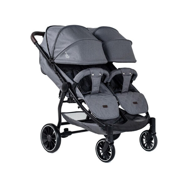 

Детская коляска прогулочная для двойни Bubago Model Q Duo Grey (BGQD)