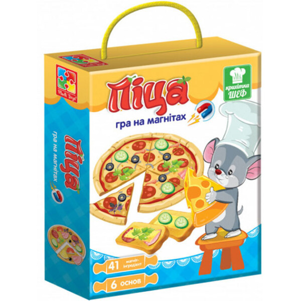 

Игра магнитная Vladi Toys Пицца VT3004-02 (укр)