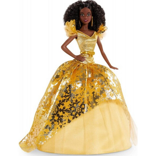 

Кукла Барби коллекционная Праздничная Barbie Signature Holiday 2020 Doll, Black Curly Hair GNR93