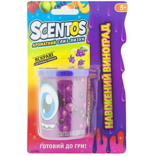 

Ароматная слизь-лизун Scentos Безумный виноград (45486)