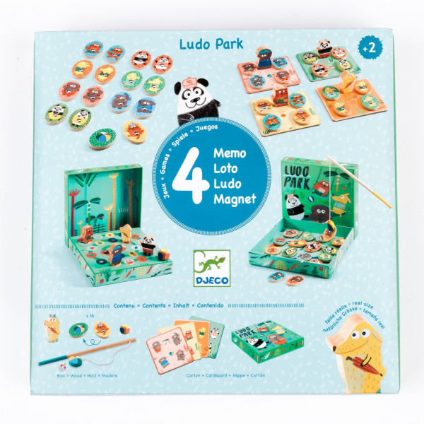 

Настольная игра 4 в 1 DJECO Лудопарк (DJ01698)