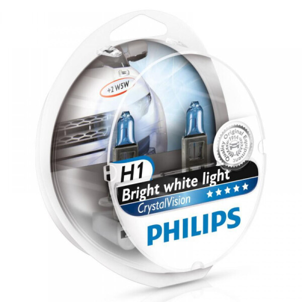 

Лампа галогенова Philips H1 Crystal Vision +W5Wx2 55W 12258CVSM