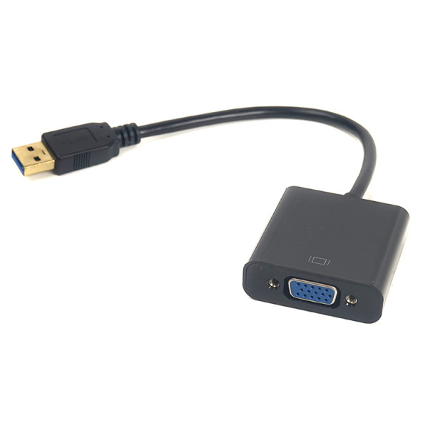 

-переходник PowerPlant USB 3.0 M - VGA F