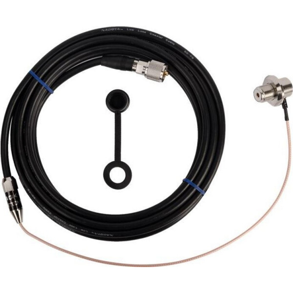 

Антенный кабель NAGOYA RC-5MB черный 5M (RG-316 400mm), UHF Male /UHF Female
