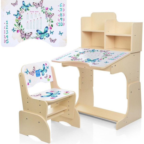

Парта Bambi B 2071-38-7 White / Light wood (B 2071-38)