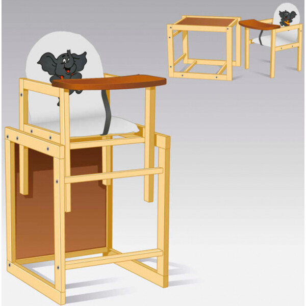 

Детский стульчик для кормления №201 "Слоник". White (73271)