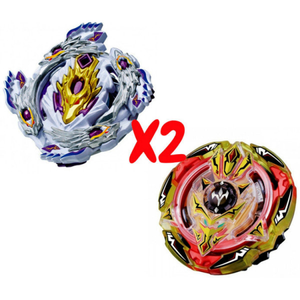 

Набор волчков BEYBLADE (Бейблейд) Bloody Longinus L4 B-110 (Кровавый Луинор) VS Screw Trident B-103 (Трезуб) с пускателями