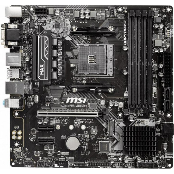

Материнская плата MSI B450M_PRO-VDH_MAX sAM4 B450 4xDDR4 HDMI-DVI-VGA mATX