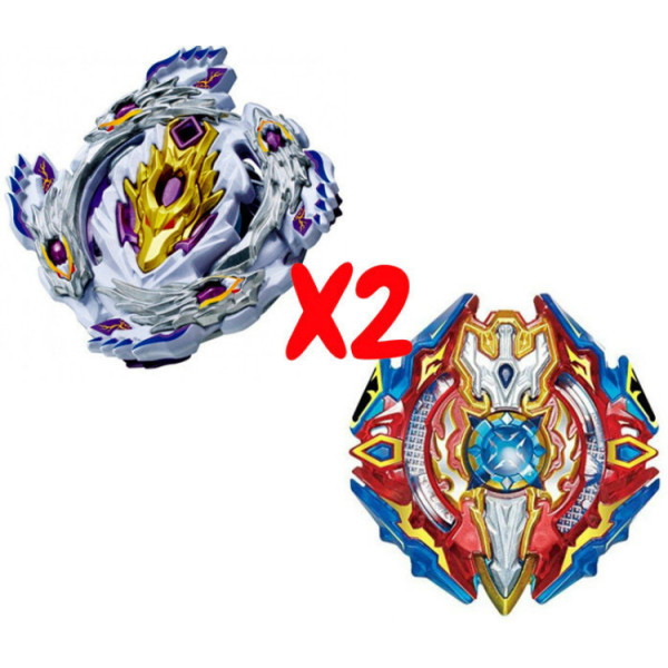 

Набор волчков BEYBLADE (Бейблейд) Bloody Longinus L4 B-110 (Кровавый Луинор) VS Sieg Xcalibur B-92 (Сиег Экскалибур) с пускателями