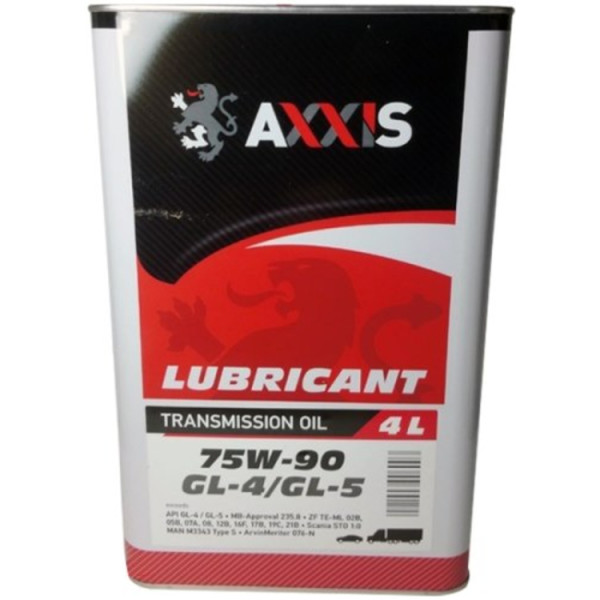 

Трансмиссионное масло AXXIS 75W-90 GL-4 / GL-5 4л