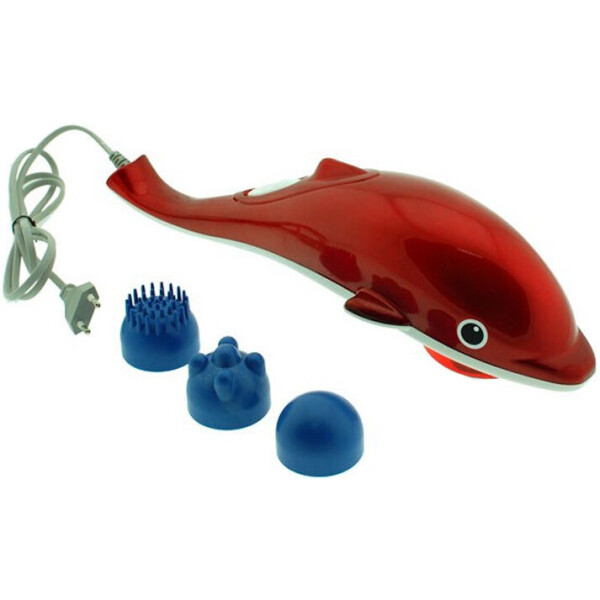

Массажер ручной для тела Dolphin маленький + 3 насадки