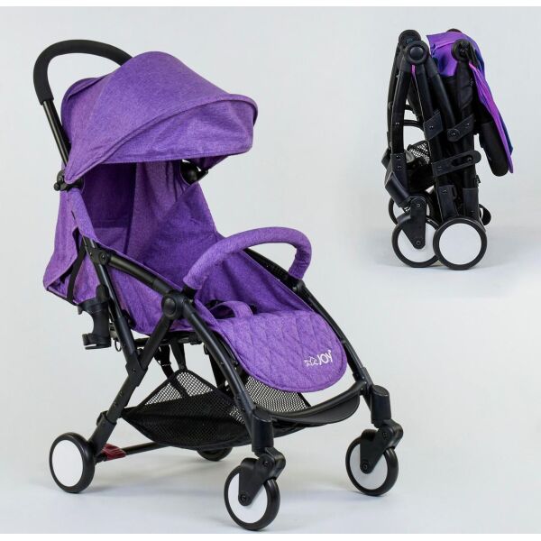 

Коляска прогулочная детская для путишествий W 2277 JOY Фиолетовый