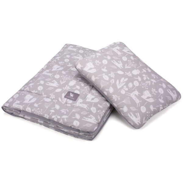 

Плед с подушкой Cottonmoose Cotton Velvet 408/130/117 forest gray cotton velvet gray (серый (лес) с серым (бархат))
