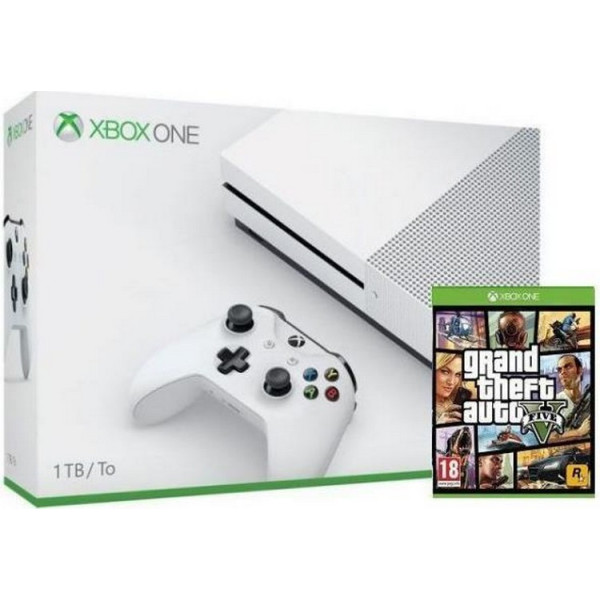 

Microsoft Xbox One S White 1TB + GTA 5