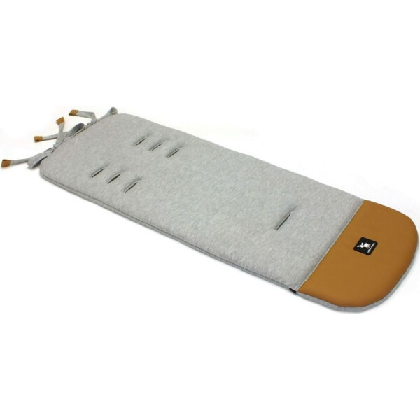 

Матрас в коляску Cottonmoose Leather 590/49/107 melange cotton jersey (серый меланж, латте эко-кожа)