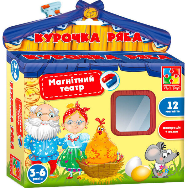 

Игра настольная Vladi Toys Магнитный театр. Курочка Ряба VT3206-27 (укр)