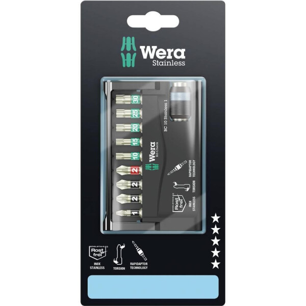 

Набор бит Wera BC 10/9 TORX, 10 шт. (05073630001)