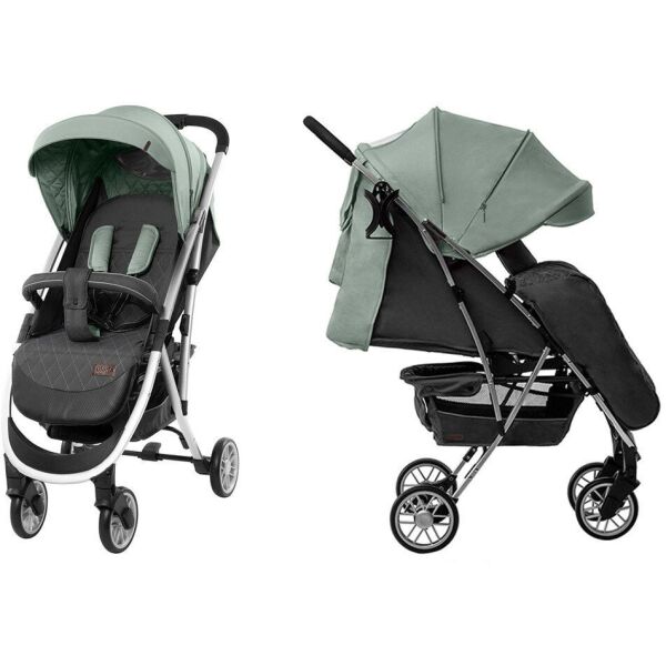 

Коляска прогулочная CARRELLO Gloria CRL-8506/1(M) Olive Green с дождевиком, складная, вместительная корзина