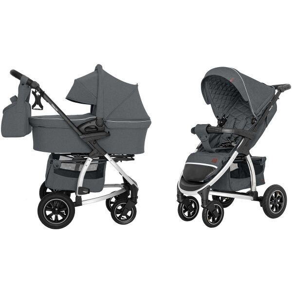 

Коляска универсальная CARRELLO Vista CRL-6506 Steel Gray, вентиляция, козырек, модульная система