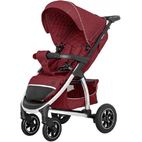 

Коляска прогулочная CARRELLO Vista CRL-5511 Ruby Red в льне + дождевик (красная)