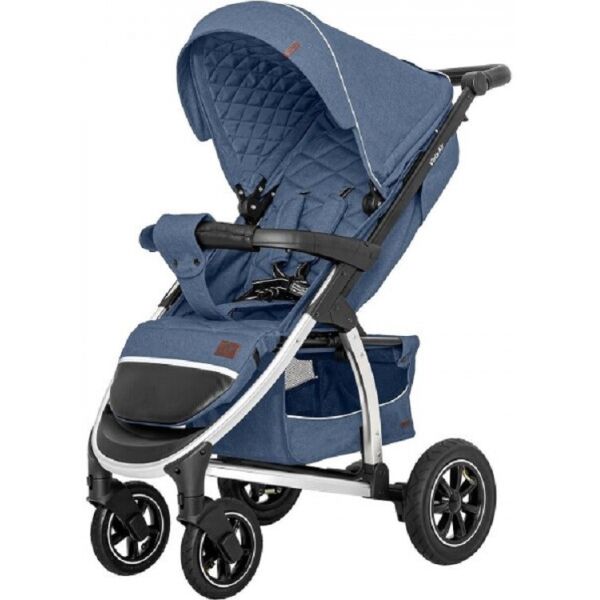 

Коляска прогулочная CARRELLO Vista CRL-5511 Denim Blue в льне + дождевик (голубая)