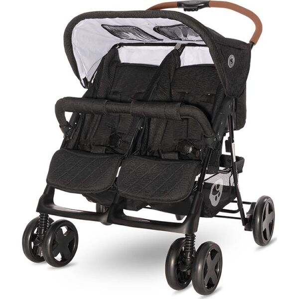 

Коляска прогулочная для двойни Lorelli TWIN (black)