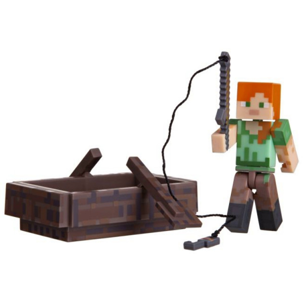 

Игровая фигурка Minecraft Alex with Boat серия 3 (16491M)
