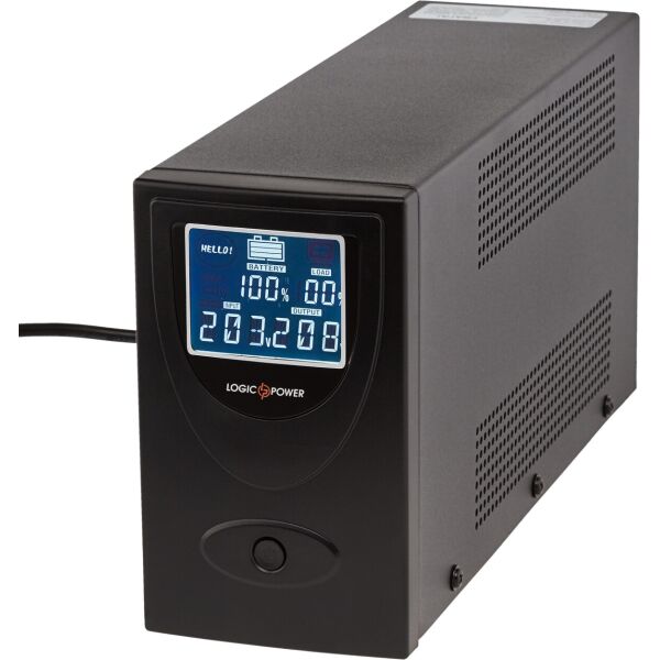 

ИБП LogicPower L850VA, Lin.int., AVR, 2 x евро, LCD, металл